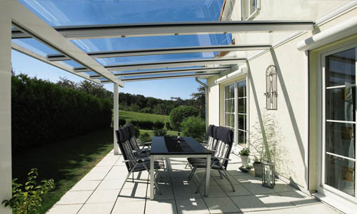 prosklená pergola